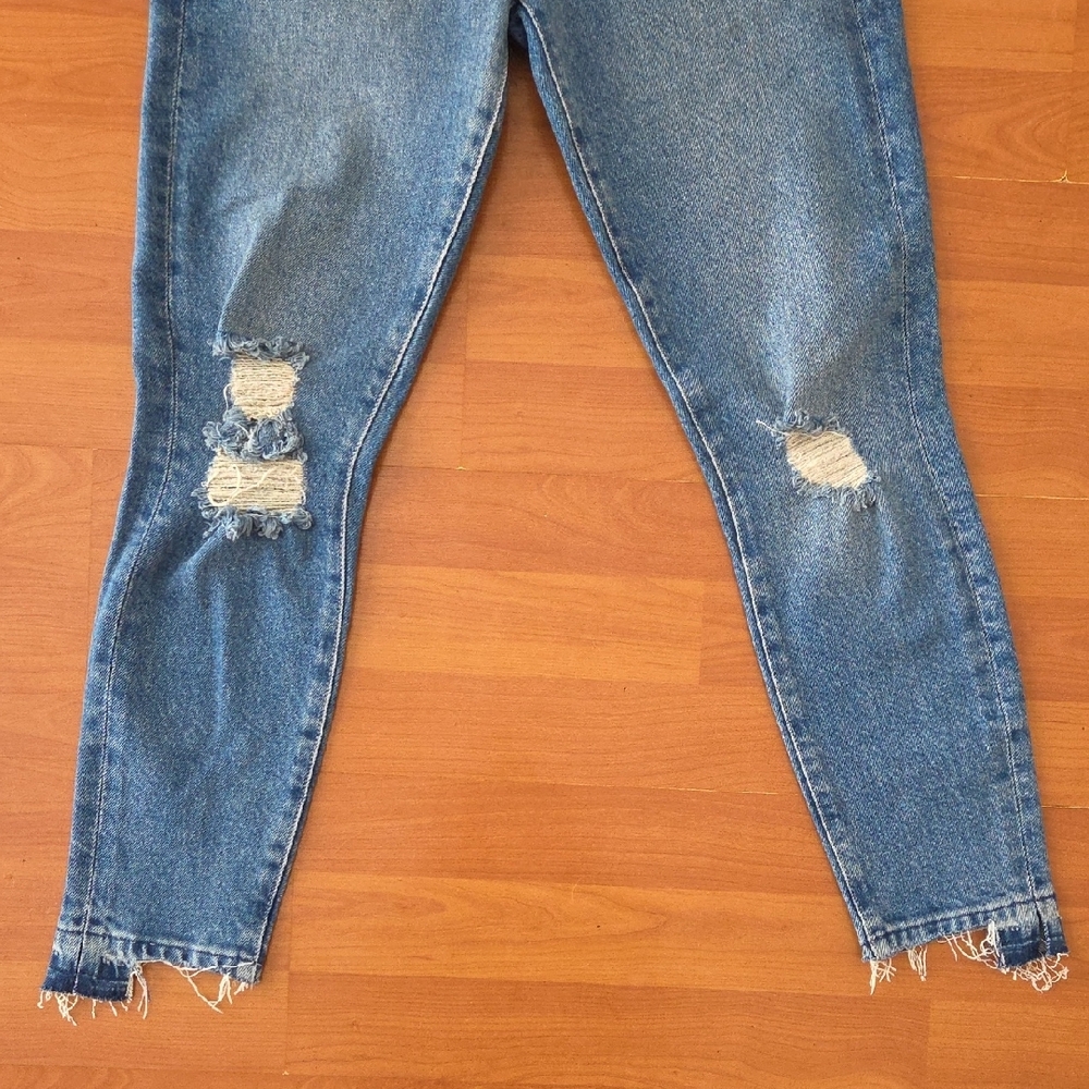 Frame Denim Women's Le High Skinny Crop Jeans Sz 25 Clarin Rips - Picture 6 of 9